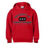 Hooded Sweatshirt:  Trained to Conquer