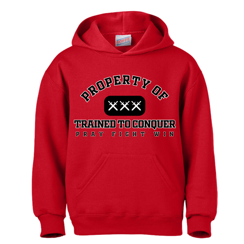 Hooded Sweatshirt:  Trained to Conquer